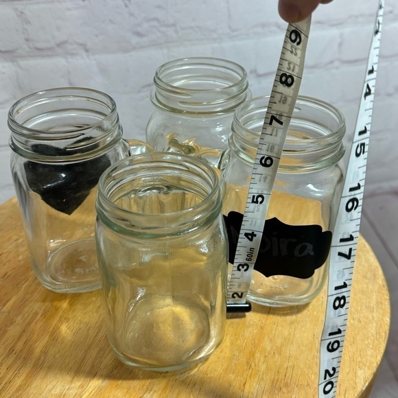 Mason Jar Mugs lot of 4 12oz Guc perfect beer mugs! - Picture 2 of 11